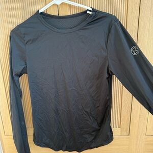 Free Ride Equestrian Black Long-Sleeve Women's Top